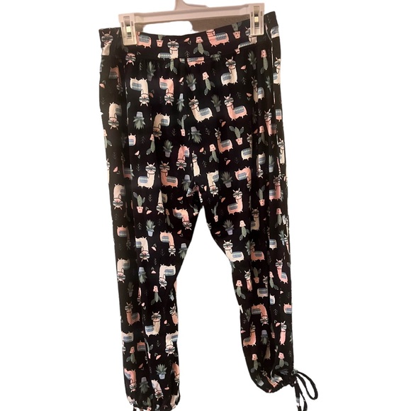 EUC Navy Llamas & Cactis Pajama Pants. - Picture 1 of 3